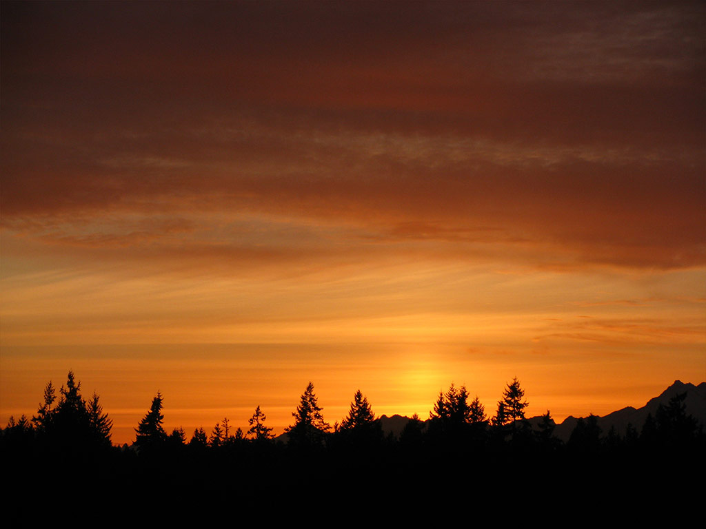 Sunset over Finn Hollow